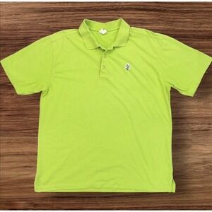 Ahead Organic Golf Polo Men's Large  Casual Shirt Short Sleeve Green Casual Top